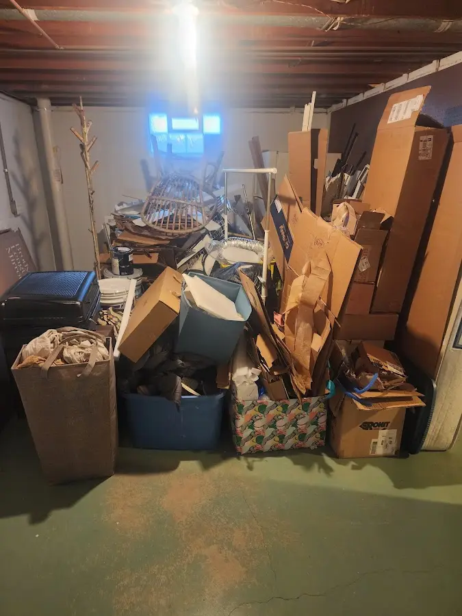 Roll-off dumpster container at job site for 2 Yard Dumpster Rental in Oceanside